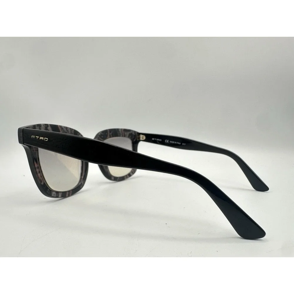 ETRO ET651S Sunglasses Black Print 050 Designer Eyewear 50-22-140